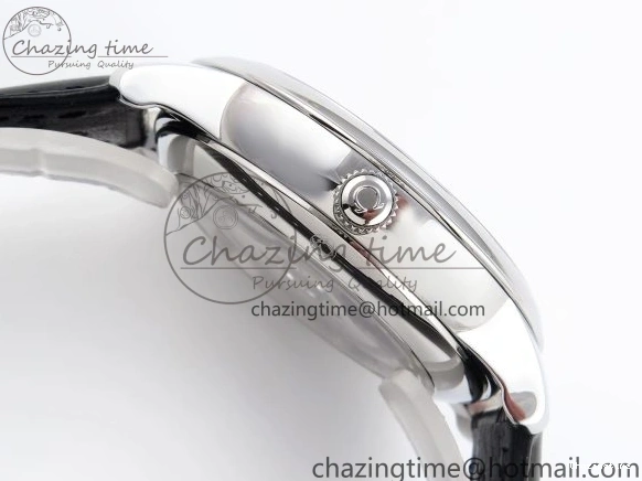 0421 AllSeason De Ville Power Reserve SS MKF 1:1 Best Edition Pink Dial on Black Leather Strap 7738